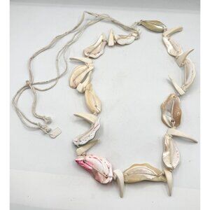 Vintage seashell shell beaded belt made in Japan